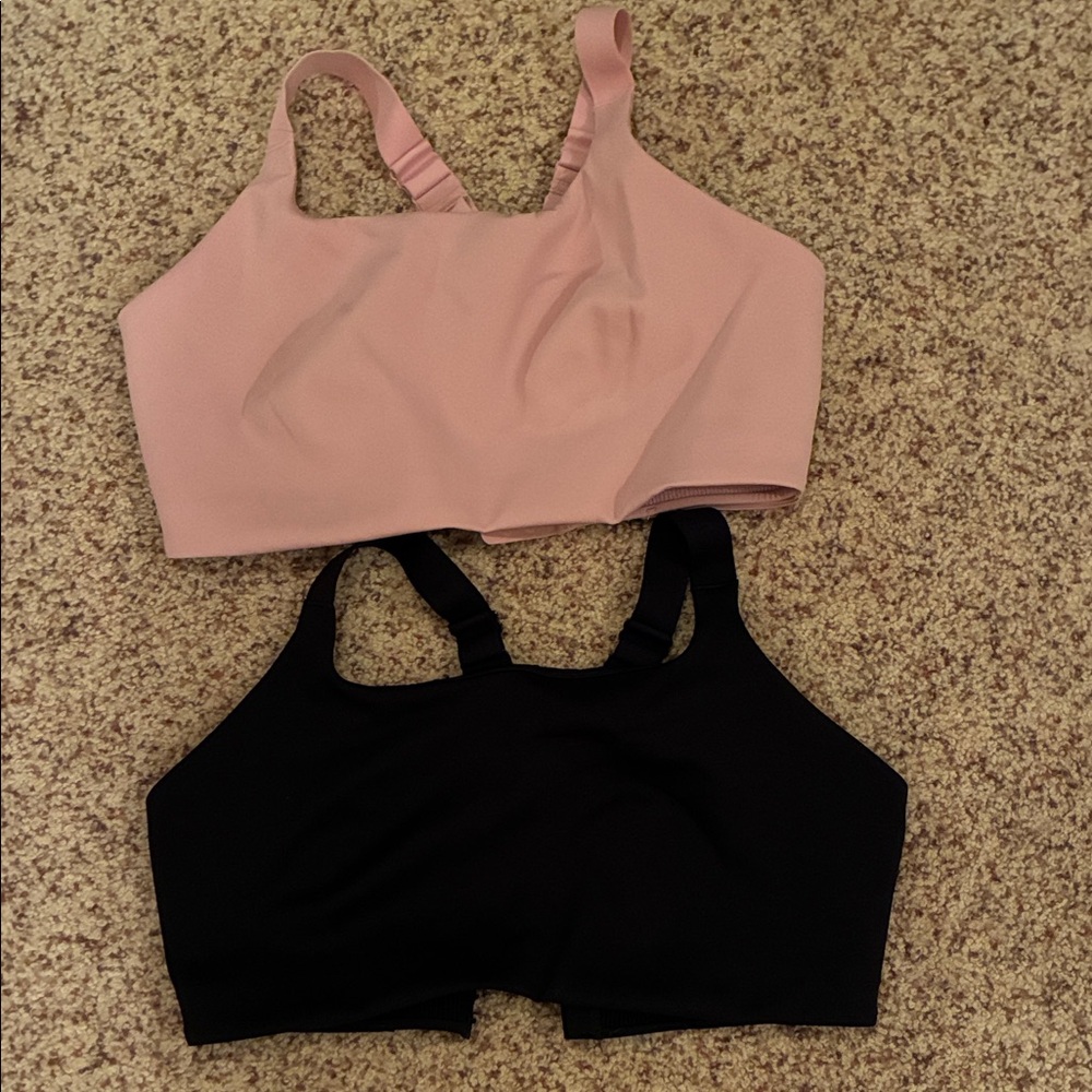 lululemon athletica Pink and Black Sports Bras